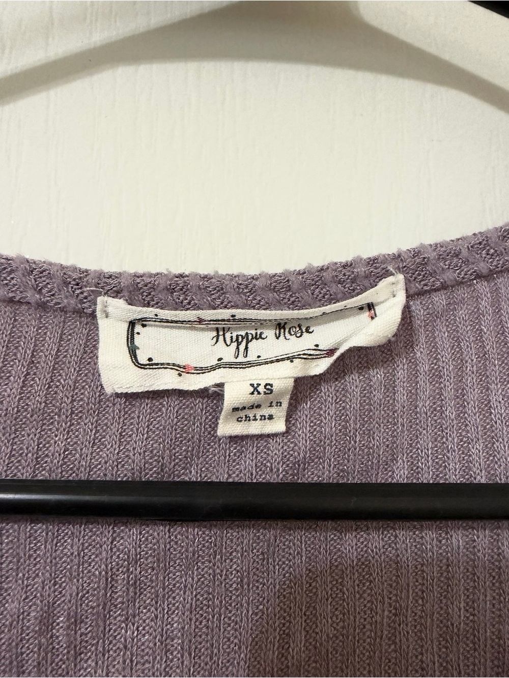 Hippie Rose Purple Ruched Drawstring Top - Picture 3 of 3